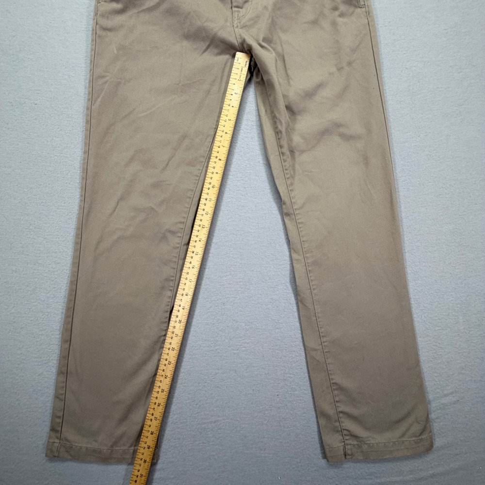 Volcom Mens Chino Pants Modern Fit Khaki Repreve Recycled Twill W33 - Picture 2 of 9